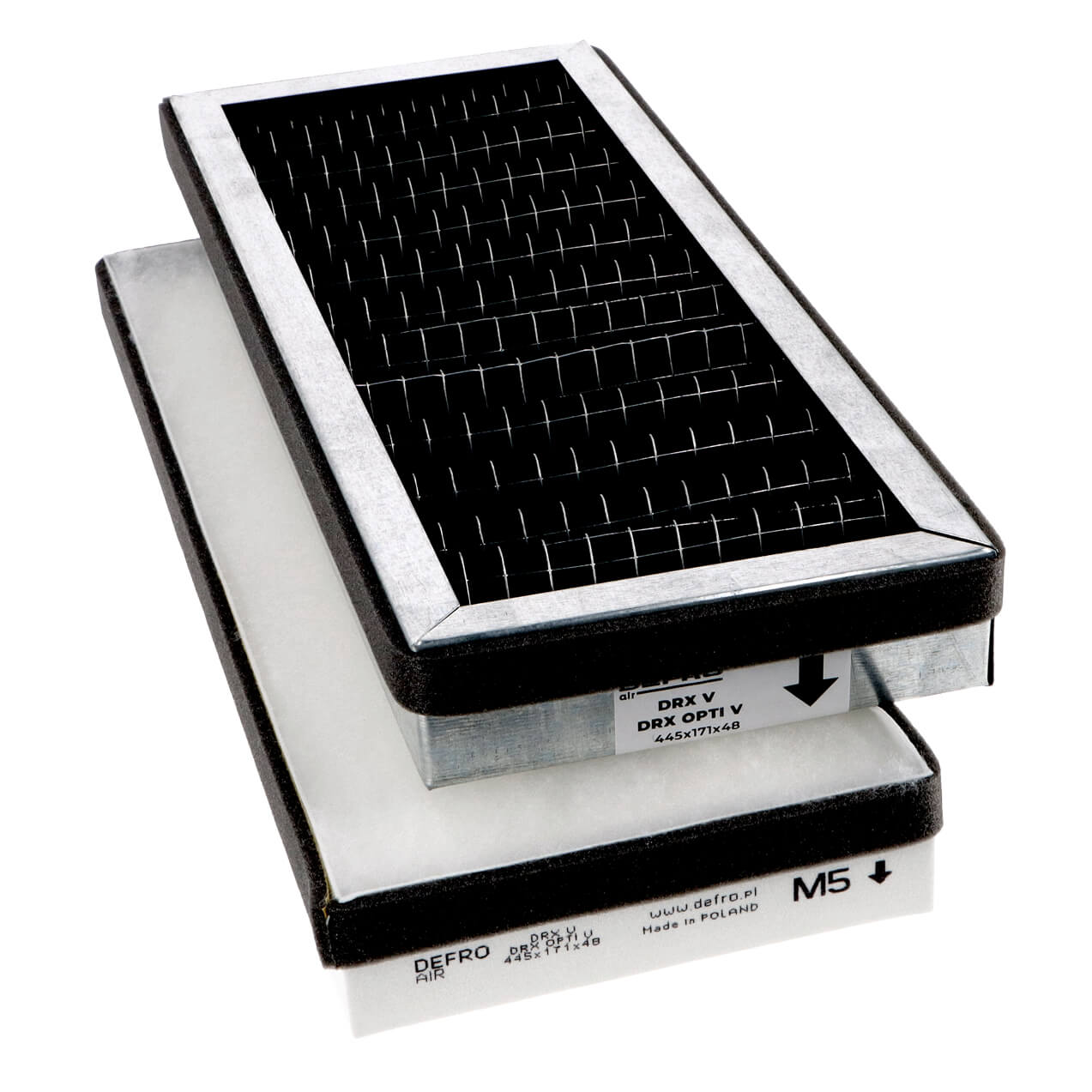Defro DRX V - OPTI V activated carbon filter set M5+M5(AC) (original) 445x171x48