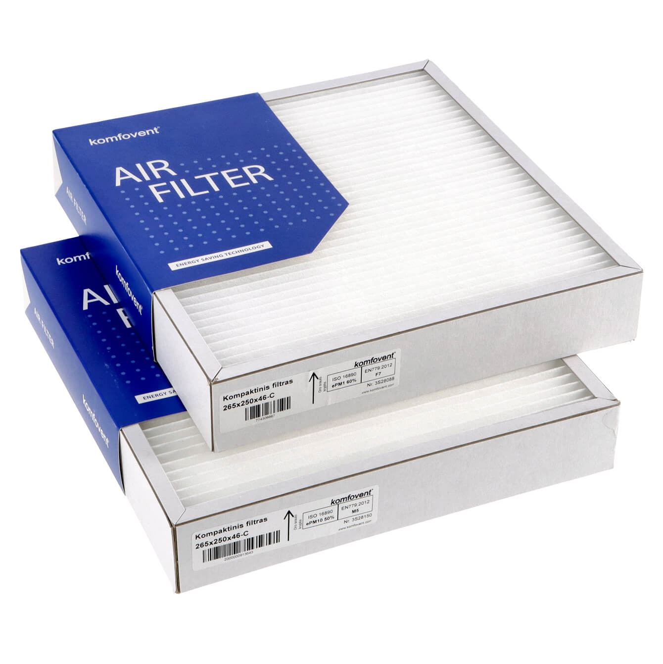 Komfovent Domekt CF 250 F C6 Filtersatz M5+F7 (original) 265x250x46