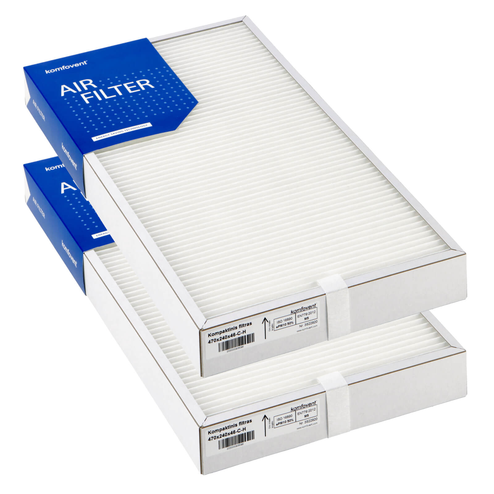 Komfovent Domekt R 450 V C6 Filtersatz M5+M5 (Original) 470x240x46