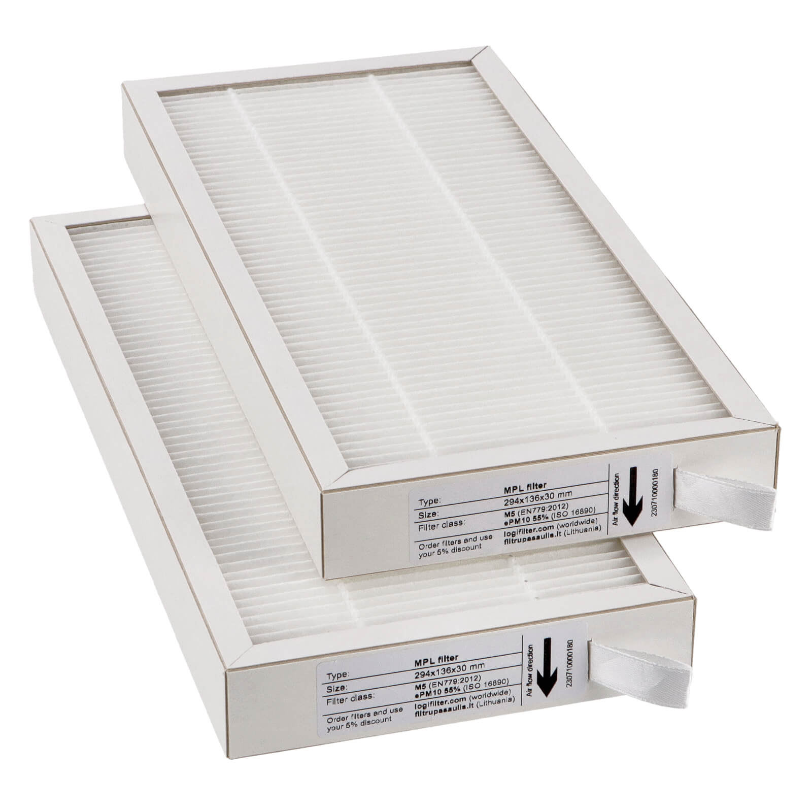 Oxygen X-Air - Easy V 03 Serie V200 - V200E Filtersatz M5+M5 (Hausmarke) 294x136x30