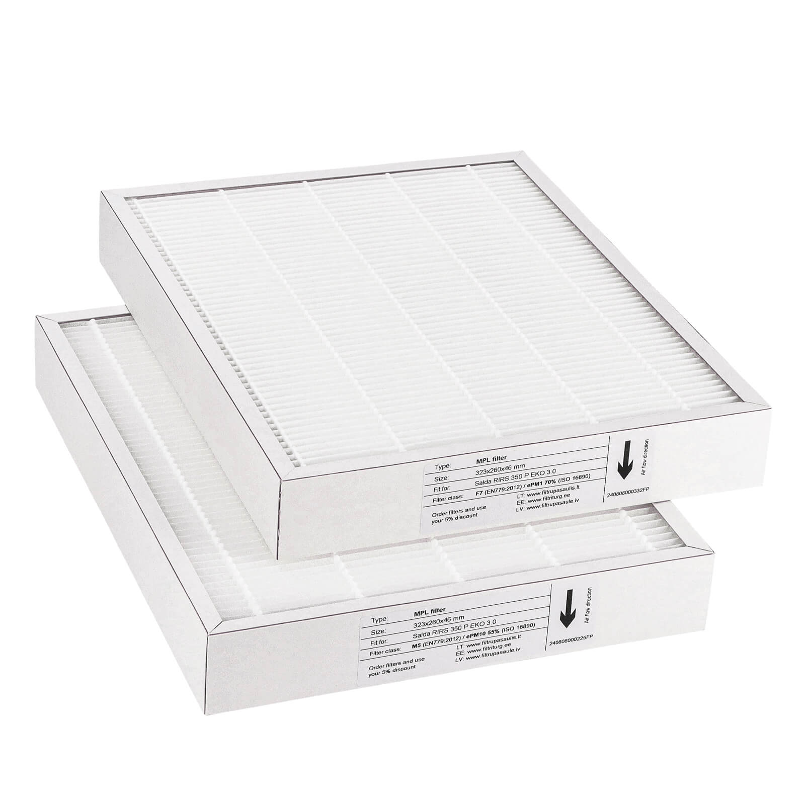 Salda RIRS 350 P EKO 3.0 filter set M5+F7 (house brand) 323x260x46