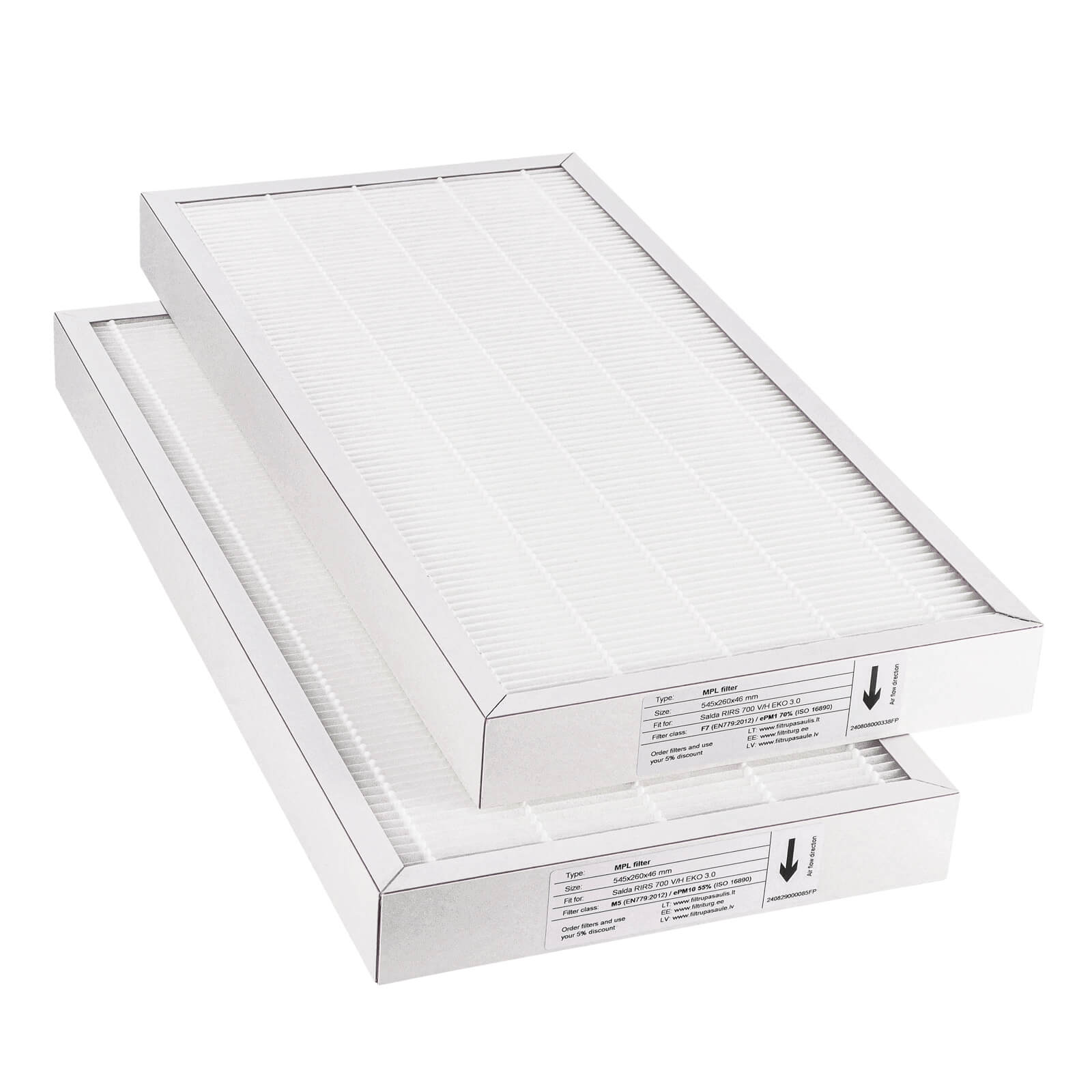 Salda RIRS 700 V-H EKO 3.0 filter set M5+F7 (house brand) 545x260x46