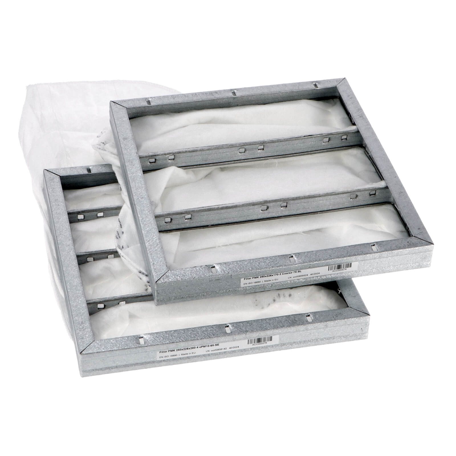 Salda RIS 400 Horizontal (altes Modell) G4+M5 Filtersatz (Original) 250x226x170-3 + 250x226x280-4