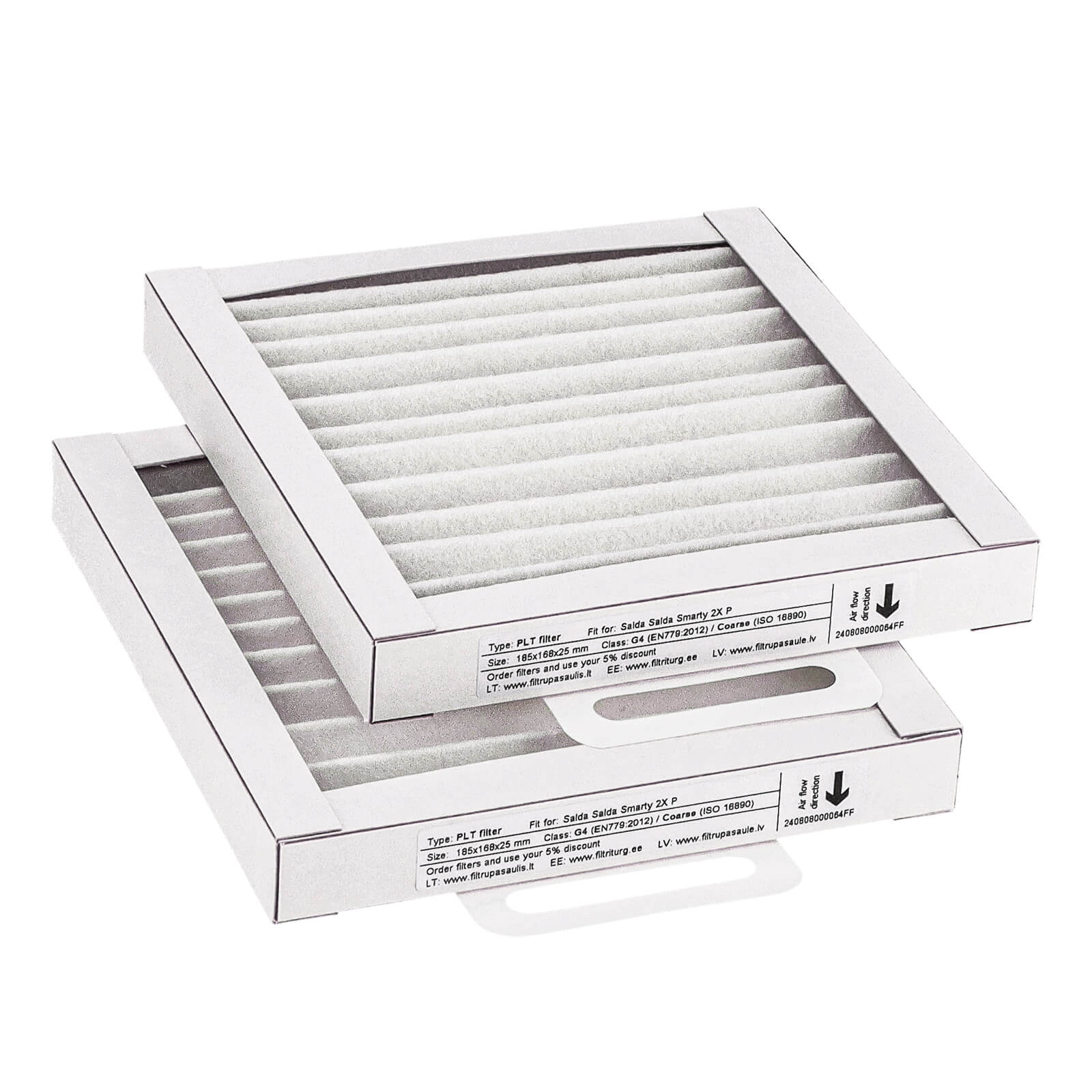 Salda Smarty 2X P Filtersatz G4+G4 (Hausmarke) 185x168x25