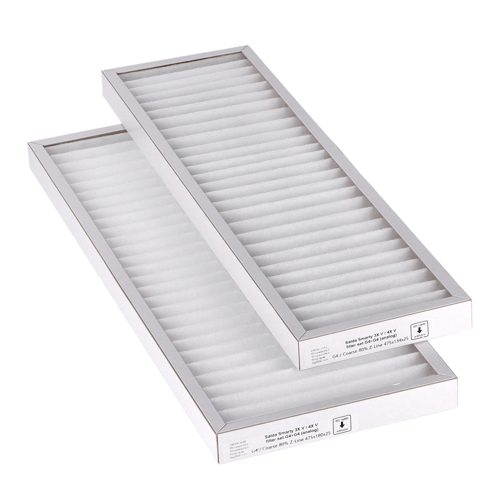 Salda Smarty 3X V - 4X V filter set G4+G4 (house brand) 475x180x25+475x134x25